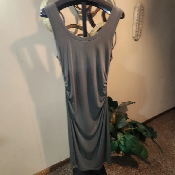 BOSTON PROPER Form Fitting Acetate Tank Dress - Picture 1 of 11